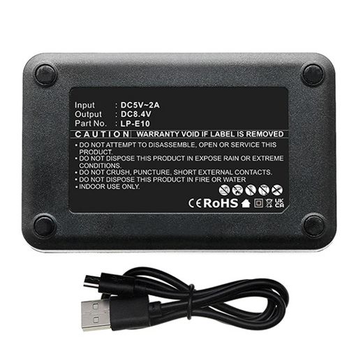 Εικόνα της Φορτιστής Μπαταριών WS Xtreme Power για Canon LP-E10 2 Θέσεων 5108B002 8.4V 0.6A