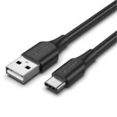 Εικόνα της Καλώδιο Vention USB-A Male to USB-C Male 3A 1m Black CWABF
