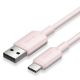 Εικόνα της Καλώδιο Vention USB-A Male to USB-C Male 3A 1m Pink CWAPF