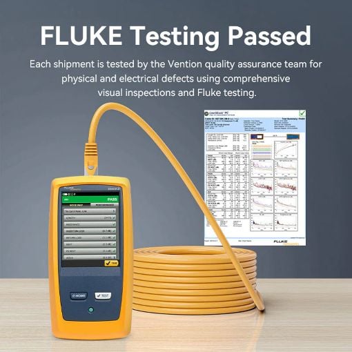 Εικόνα της Καλώδιο Δικτύου Vention S/FTP Round Cat.6A 0.5m Yellow VPC6SSTP-Y050