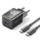 Εικόνα της Φορτιστής Vention GaN USB-C & USB-A 70W Black TZ-FCGB0-EU