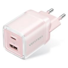 Εικόνα της Φορτιστής Vention GaN USB-C & USB-A 70W Pink TZ-FCGP0-EU