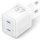 Εικόνα της Φορτιστής Vention GaN 2x USB-C 45W White TZ-FCFW0-EU