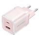 Εικόνα της Φορτιστής Vention GaN 2x USB-C 45W Pink TZ-FCFP0-EU