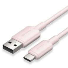 Εικόνα της Καλώδιο Vention USB-A Male to USB-C Male 3A 2m Pink CWAPH