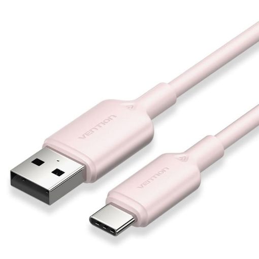 Εικόνα της Καλώδιο Vention USB-A Male to USB-C Male 3A 2m Pink CWAPH