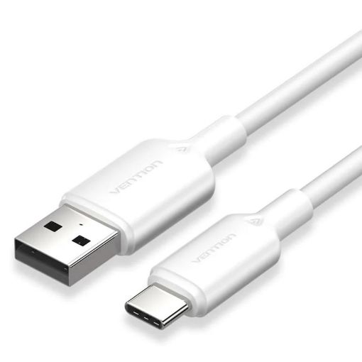 Εικόνα της Καλώδιο Vention USB-A Male to USB-C Male 3A 2m White CWAWH