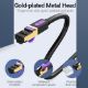 Εικόνα της Καλώδιο Δικτύου Vention S/FTP Round Cat.7 1m Black ICDBF