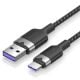 Εικόνα της Καλώδιο Vention USB-A Male to USB-C Male 1.5m Gray CWBHG