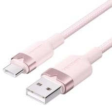 Εικόνα της Καλώδιο Vention USB-A Male to USB-C Male 1.5m Pink CWBPG