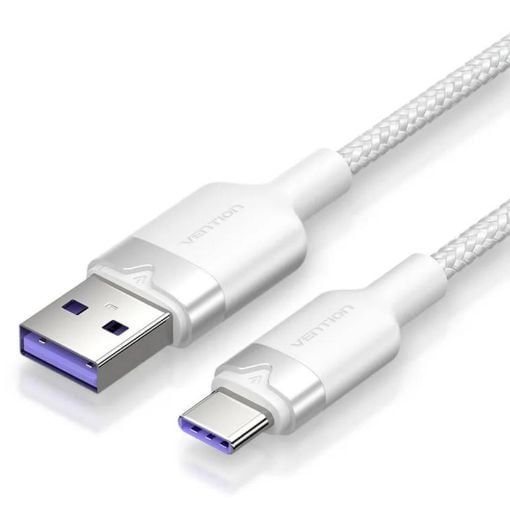 Εικόνα της Καλώδιο Vention USB-A Male to USB-C Male 1.5m White CWBWG