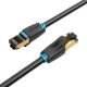 Εικόνα της Καλώδιο Δικτύου Vention S/FTP Round Cat.8 0.5m Black IKABD