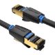Εικόνα της Καλώδιο Δικτύου Vention S/FTP Round Cat.8 0.5m Black IKABD