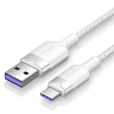 Εικόνα της Καλώδιο Vention USB-A Male to USB-C Male 6A 2m White CWBWH