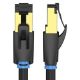 Εικόνα της Καλώδιο Δικτύου Vention S/FTP Round Cat.8 Gaming 0.5m Black IKKBD