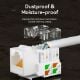 Εικόνα της Vention Cat.6 Unshielded Keystone Jack White IRFW0