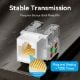 Εικόνα της Vention Cat.6 Unshielded Keystone Jack White IRFW0