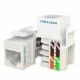 Εικόνα της Vention Cat.6 Unshielded Keystone Jack White IRFW0