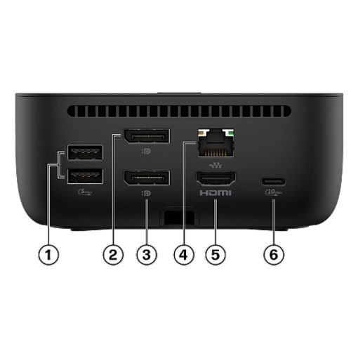 Εικόνα της Docking Station HP G6 USB-C 4K 100W Black 9X3V1UT