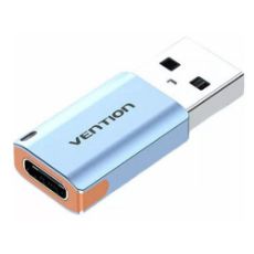 Εικόνα της Adapter Vention USB-A Male to USB-C Female 3A Gray CUAH0