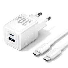 Εικόνα της Φορτιστής Vention GaN USB-C & USB-A 70W White TZ-FCGW0-EU