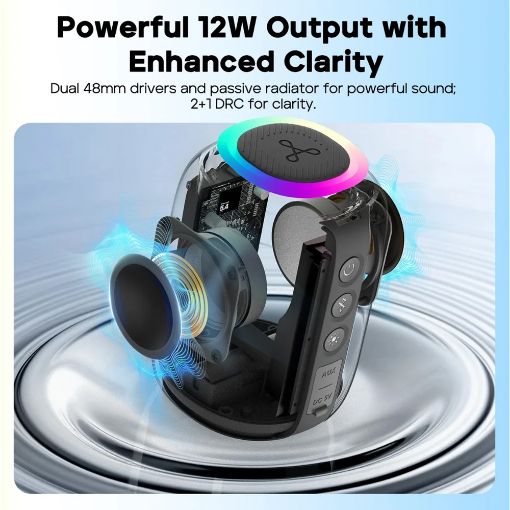 Εικόνα της Ηχείο Tribit StormBox Mini+ BTS33 Bluetooth IPX7 12W Black E33-2592N-04
