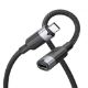Εικόνα της Καλώδιο Vention USB-C Male to USB-C Male 100W 5A 1m Black TRGBF