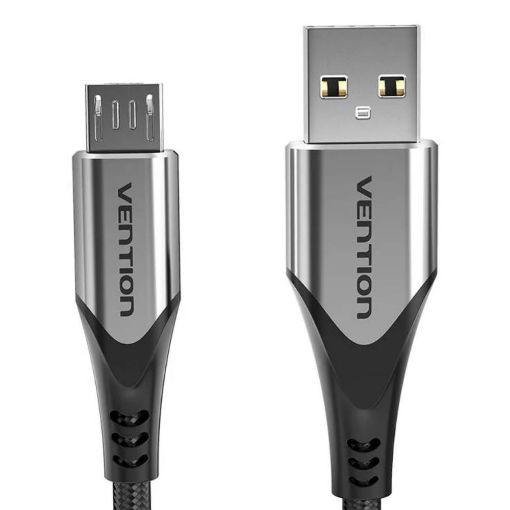 Εικόνα της Καλώδιο Vention USB-A Male to Micro USB Male 3A 3m Black/Gray COAHI