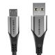 Εικόνα της Καλώδιο Vention USB-A Male to Micro USB Male 3A 3m Black/Gray COAHI