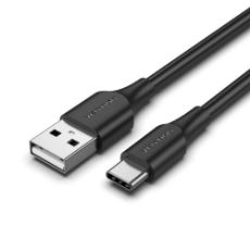 Εικόνα της Καλώδιο Vention USB-A Male to USB-C Male Round 3A 2m Black CWCBH