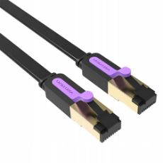 Εικόνα της Καλώδιο Δικτύου Vention FTP Flat Cat.7 3m Black ICABI