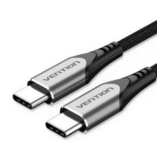Εικόνα της Καλώδιο Vention USB-C Male to USB-C Male 5A 1m Black TRIBF