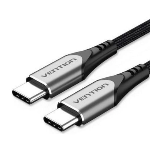 Εικόνα της Καλώδιο Vention USB-C Male to USB-C Male 5A 1m Black TRIBF