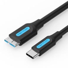 Εικόνα της Καλώδιο Vention USB-C Male to Micro USB Male 2A 1m Black CQABF
