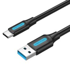 Εικόνα της Καλώδιο Vention USB-A Male to USB-C Male 3A 1m Black COZBF