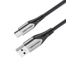 Εικόνα της Καλώδιο Vention USB-A Male to USB-C Male 3A Braided Aluminum Alloy 1.5m Black/Gray CODHG
