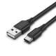 Εικόνα της Καλώδιο Vention USB-A Male to USB-C Male Round 3A 0.25m Black CWCBC