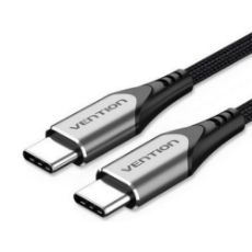 Εικόνα της Καλώδιο Vention USB-C Male to USB-C Male 100W 1m Gray TRWHF