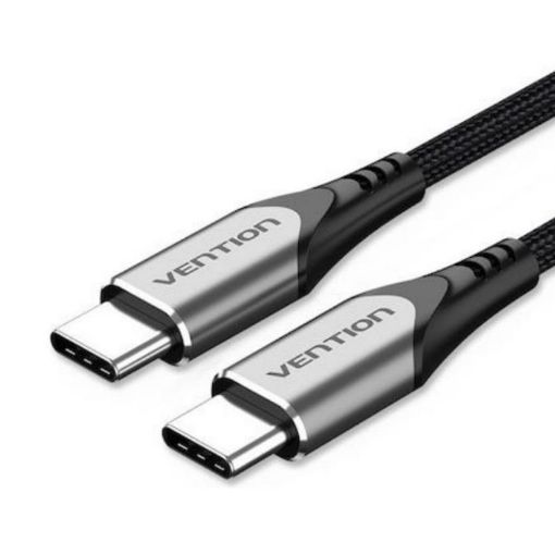 Εικόνα της Καλώδιο Vention USB-C Male to USB-C Male 100W 1m Gray TRWHF