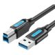 Εικόνα της Καλώδιο Vention USB-A to USB-B Printer Cable 1m Black COOBF