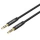 Εικόνα της Καλώδιο Vention 3.5mm to 3.5mm Fabric Braided 1.5m Black BAGBG