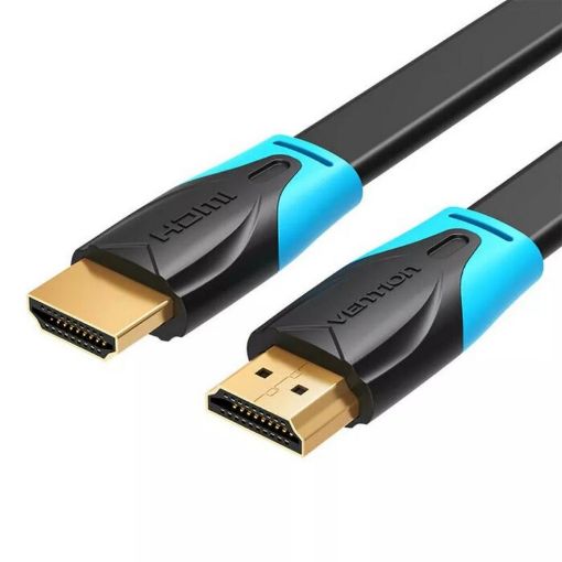 Εικόνα της Καλώδιο Vention Flat HDMI Male to HDMI Male 4K 60Hz 1.5m Black VAA-B02-L150