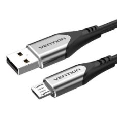 Εικόνα της Καλώδιο Vention USB-A Male to Micro USB Male 3A 1m Black/Gray COAHF