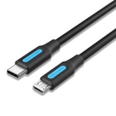 Εικόνα της Καλώδιο Vention USB-C Male to Micro USB Male 2m Black COVBH