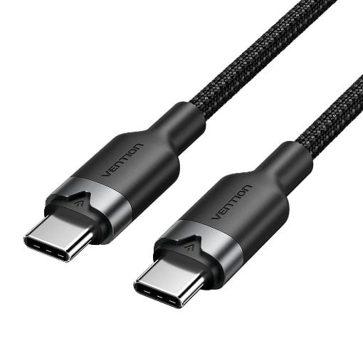 Εικόνα της Καλώδιο Vention USB-C Male to USB-C Male 3A 1m Black TRDBF