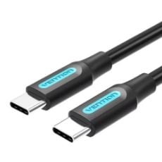 Εικόνα της Καλώδιο Vention USB-C Male to USB-C Male 60W 0.5m Black COSBD