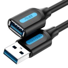 Εικόνα της Καλώδιο Vention USB-A 3.0 Extension Male to Female 1.5m Black CBHBG