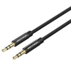 Εικόνα της Καλώδιο Vention 3.5mm to 3.5mm Fabric Braided 1m Black BAGBF