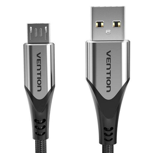 Εικόνα της Καλώδιο Vention USB-A Male to Micro USB Male 3A 0.5m Black/Gray COAHD