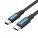 Εικόνα της Καλώδιο Vention USB-C Male to Mini USB Male 1.5m Black COWBG